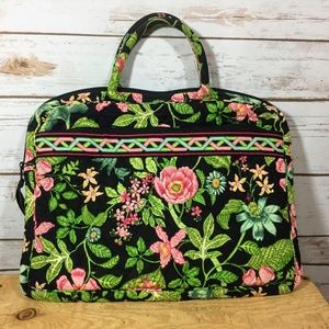 Vera Bradley Botanica Laptop Bag Soft Quilted